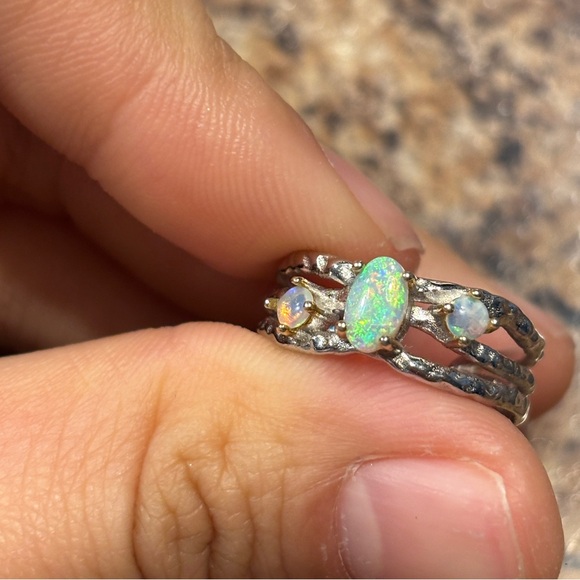 opal ring S925 - Picture 4 of 7